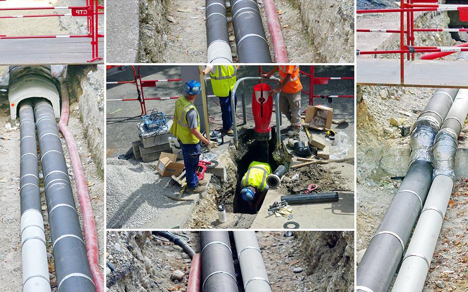 assainissement canalisation Courcelles-en-Bassée